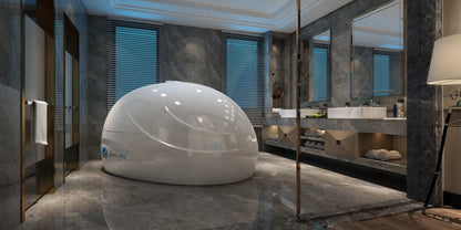 Sport Float Pod luxury home flotation therapy system in a private wellness space