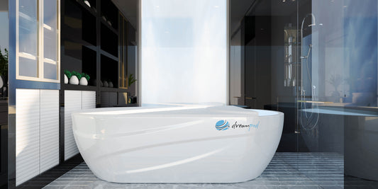 Dreampod Home Pro luxury at-home float tank in a modern white glossy finish