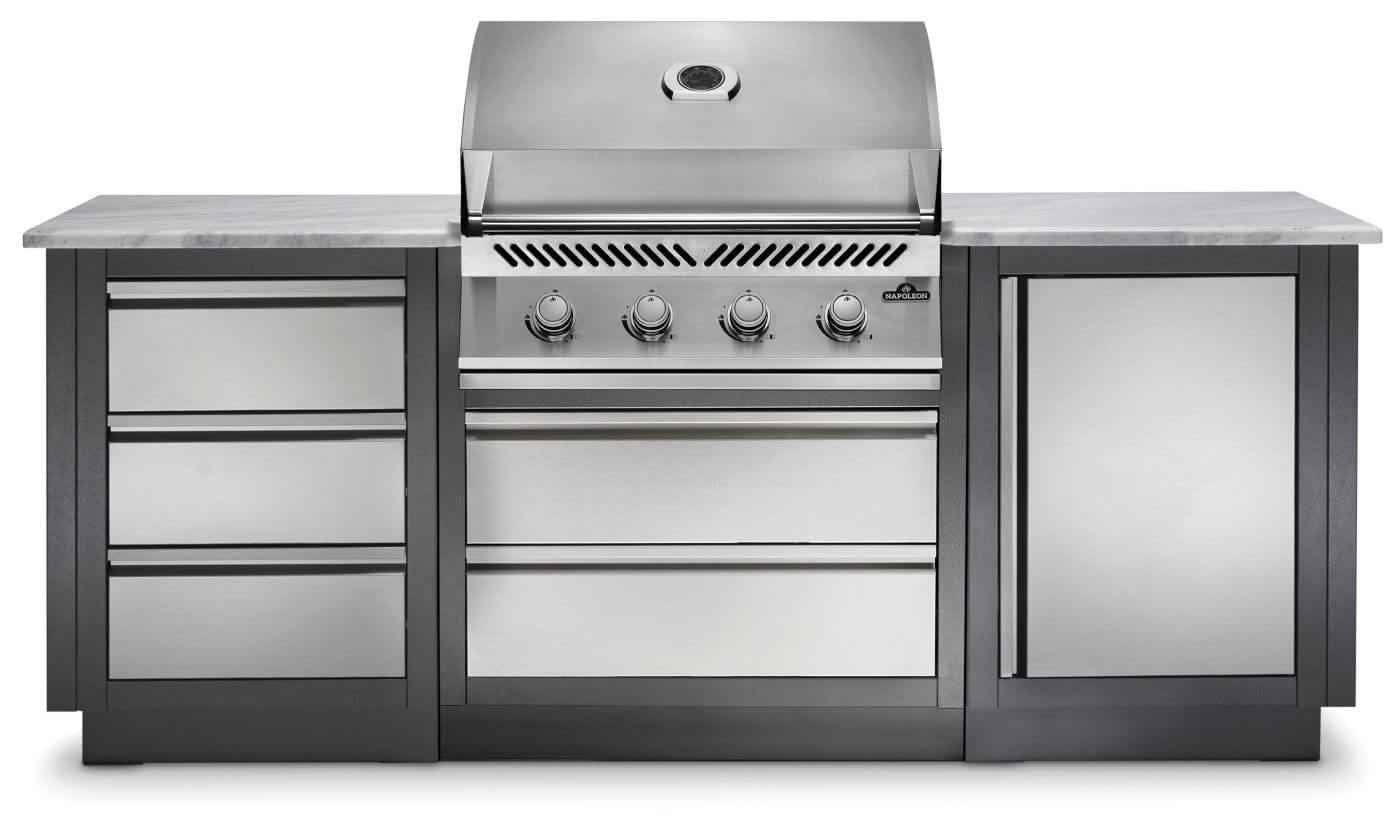 premium backyard grill setup with OASIS 100 gas grill