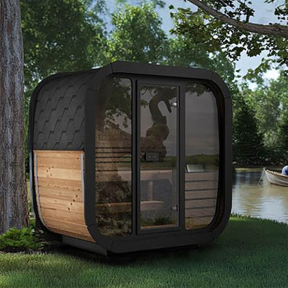 SaunaLife Model CL4G | 3-Person Cube-Series Luxury Outdoor Home Sauna Kit[SL-MODELCL4G] (SAK92610)