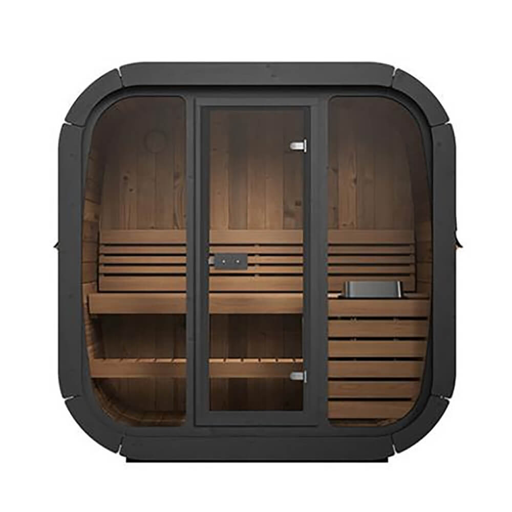 SaunaLife Model CL4G | 3-Person Cube-Series Luxury Outdoor Home Sauna Kit[SL-MODELCL4G] (SAK92610)