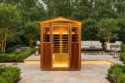 Thermora-4-Person-Outdoor-Infrared-Sauna-Quebec-Canadian-Hemlock-Wood